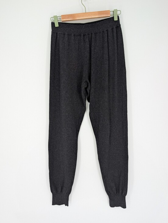 WoolOvers Pants - WoolOvers Cotton Cashmere Blend Lounge Joggers Dark Charcoal Gray Small